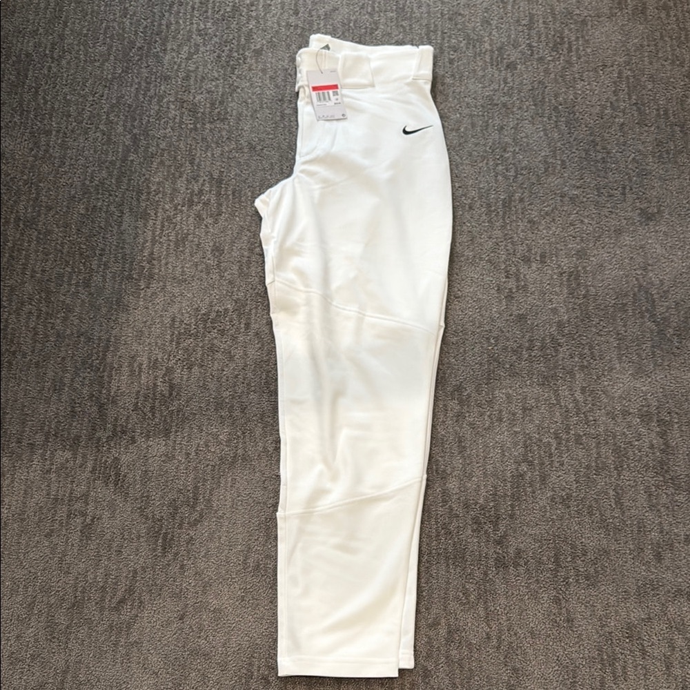 NWT Nike Men's White Baseball Pants Size L